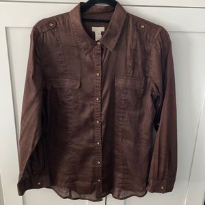 Button Down Blouse - Sleeve Tab Option